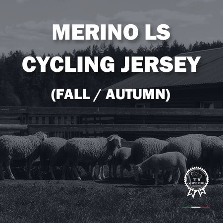 Merino Wool LS Cycling Jersey (Fall/Autumn)