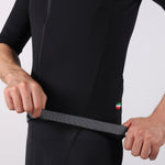 Load image into Gallery viewer, MERINO FIT BLACK SS CYCLING JERSEY
