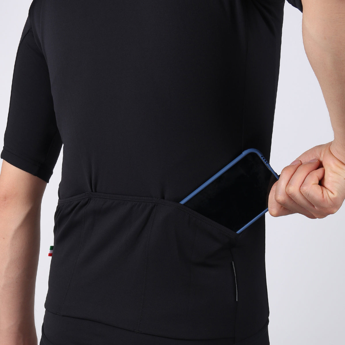 MERINO FIT BLACK SS CYCLING JERSEY