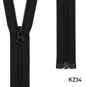 YKK Full Length Zipper with BIG silver puller