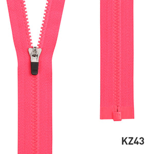 YKK Full Length Zipper with Black Rubber Puller