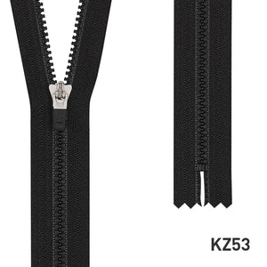YKK Semi-autolock Black Vislon Short Zipper