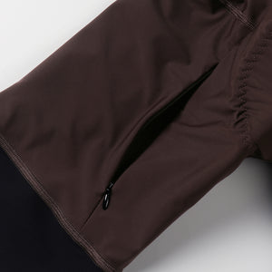 LYCRA DYNAMIC BROWN GRAVEL CARGO BIB SHORTS